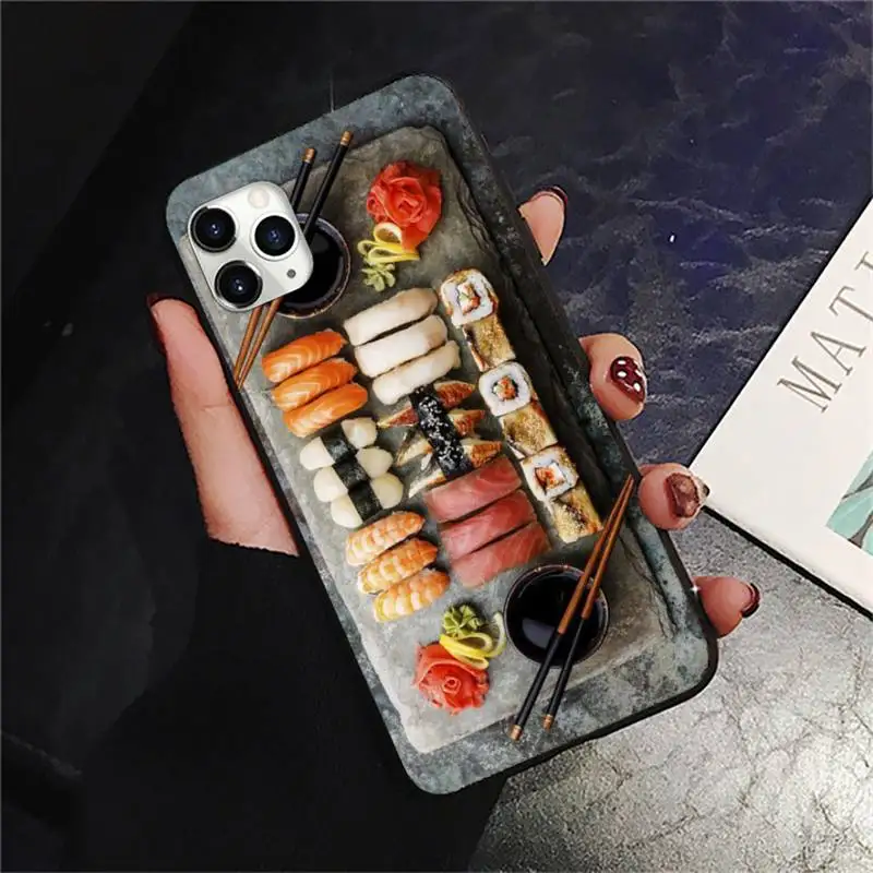 

Japanese cuisine sushi - Phone Case for iPhone 11 12 pro XS MAX 8 7 6 6S Plus X 5S SE 2020 XR mini