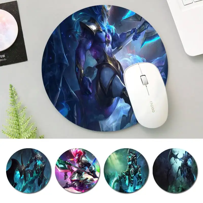 

Non-slip LOL Hecarim office Pad Round Pads Family Laptop Gamer Rubber Mouse Mat MousePad Desk Gaming Mousepad Cup Mat