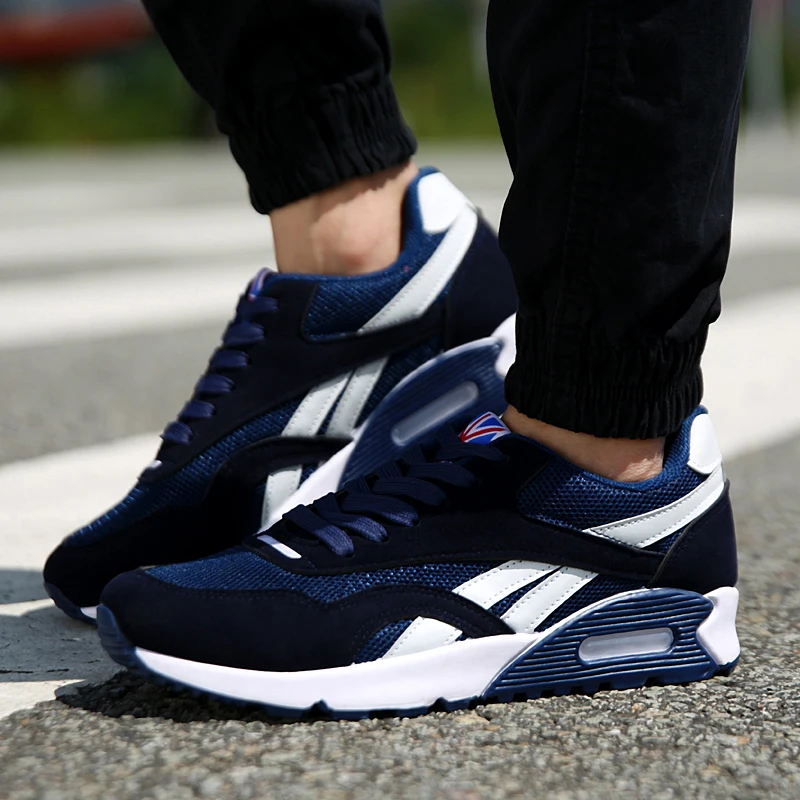 

New 2020 Men Vulcanize Shoes Air Cushion Chunky Sneakers Breathable Sneakers Men Cheap Canvas Sneakers Lightweight Male Sneakers