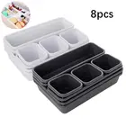 8 шт.компл. ящик для хранения, коробка для хранения, органайзер, ящик, держатель для кистей для макияжа, контейнер для хранения, крышка для ювелирных изделий, Великобритания, домашняя организация