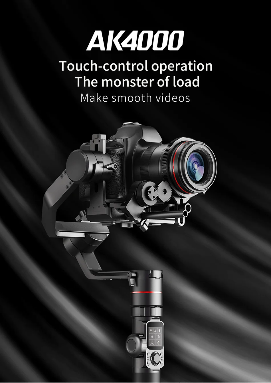 Feiyu AK4000 Maxload 4 кг 3-Axis DSLR Камера портативный стабилизатор с шарнирным механизмом для sony Canon 5D Mark III 80D Nikon, Panasonic PK RONIN S