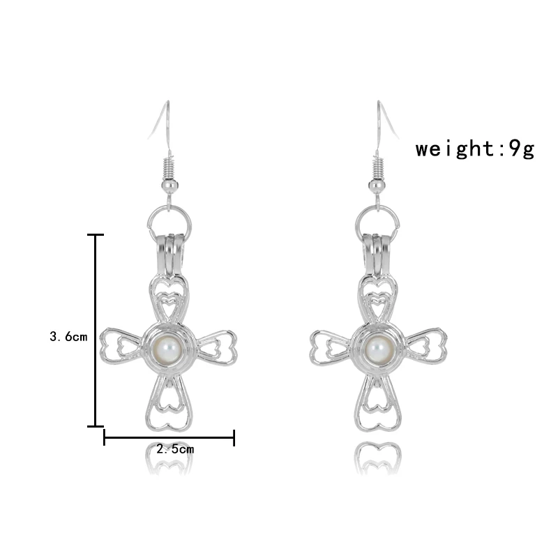 Жемчужная клетка Ювелирная фурнитура крест эфирное масло диффузор медальон