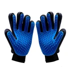 Силиконовые Собака щетка для волос гребень перчатки для домашних животных очистки массаж Уход за лошадьми питания ПЭТ перчатки 