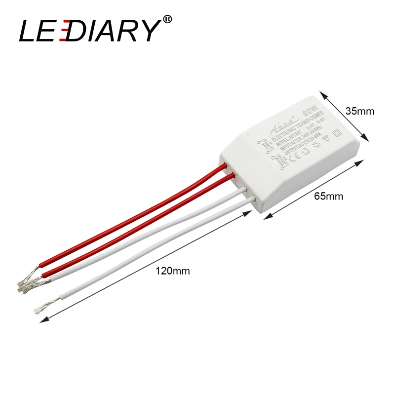 LEDIARY источник постоянного тока AC12V 60 Вт 220 240 в мини электронный трансформатор