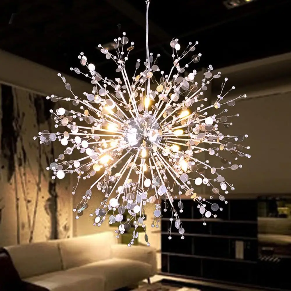 

Modern chandelier living room bedroom E14 led lustres light k9 crystal luminaria Color Changing Ceiling Chandeliers for Home