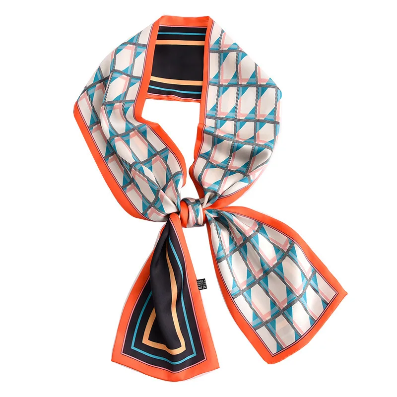 

silk scarves female fashion in the spring and autumn wind narrow strip ribbon hair band decoration small scarf