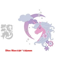 new arrival metal moon cutting dies for 2021 diy scrapbooking unicorn embossing midnight stencils paper card craft