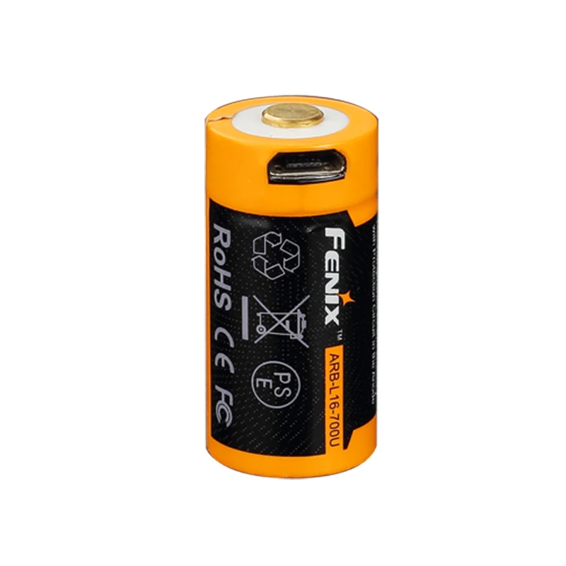 Аккумулятор Fenix ARB L16 700UP USB 700 мАч литий ионный аккумулятор 16340 RCR123A|Портативные