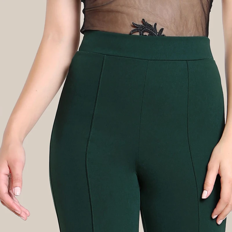 SHEIN Однотонные Широкие Прямые Брюки Офисные Стильные Брюки