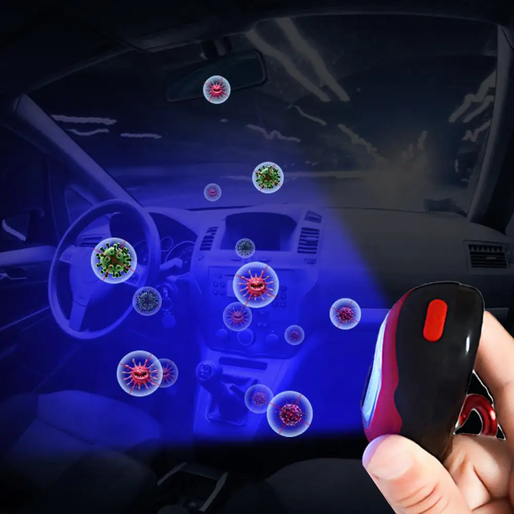 Портативный мини брелок UVC бактерицидная лампа 270 нм УФ для стерилизации багажа