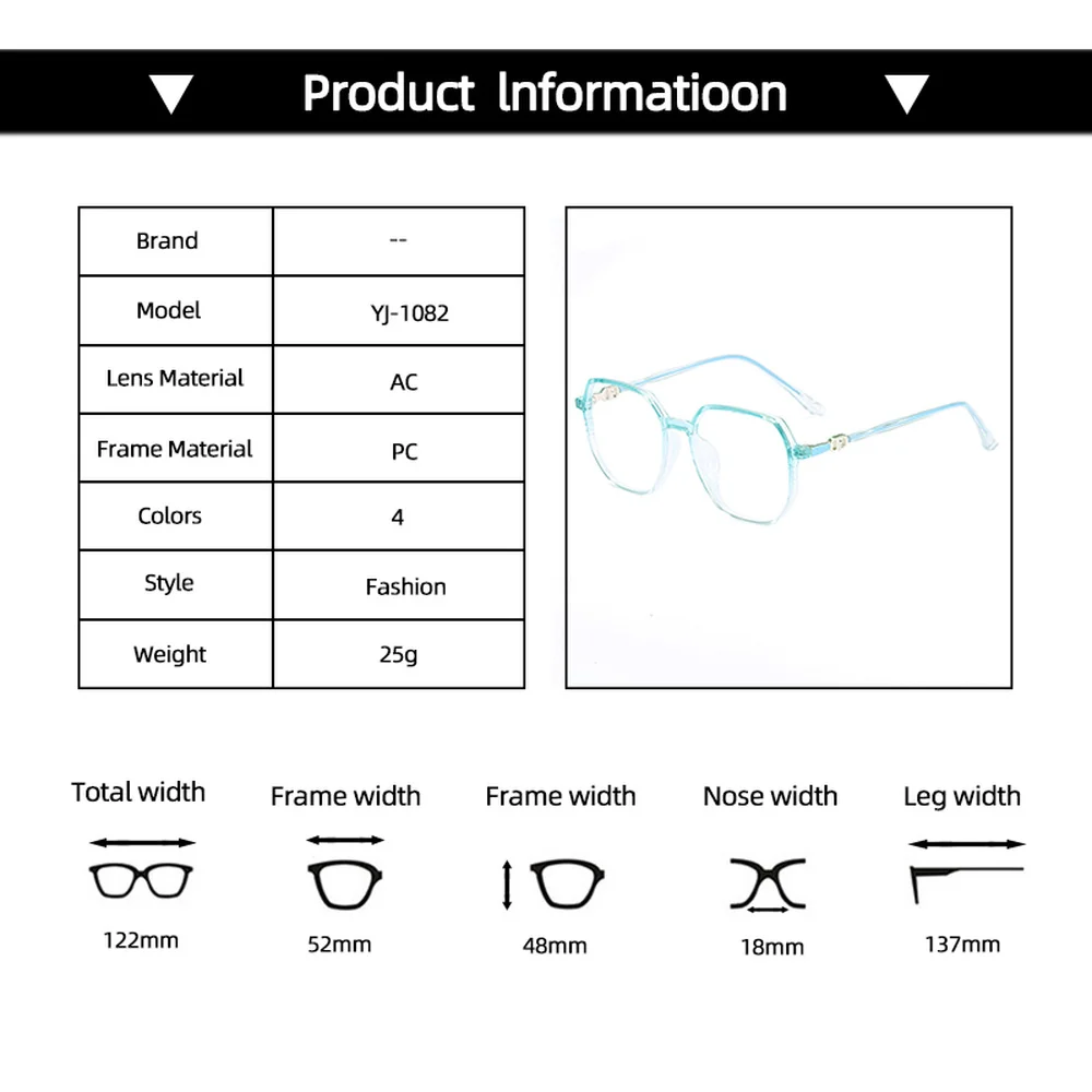 

2021 New Jelly Color Reading Glasses Ultralight TR90 Polygon Anti Blue Rays Eyeglasses Gradient Frame Women&Men Optical Eyewear