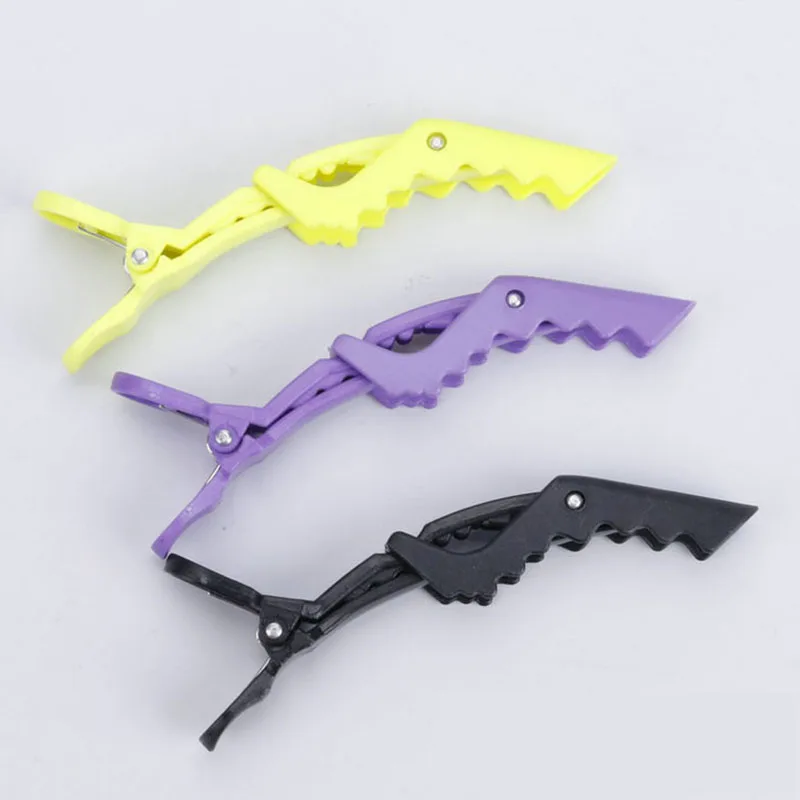 

10Pcs/pack Hairdressing Clamps Claw Clip Hair Salon Plastic Crocodile Barrette Holding Hair Section Clips Grip Tool Accessories