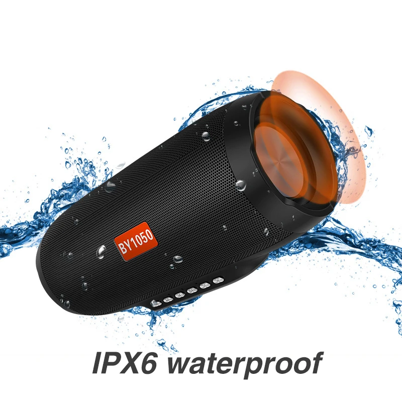 ZOP портативный Bluetooth динамик водонепроницаемый напольный сабвуфер звуковая