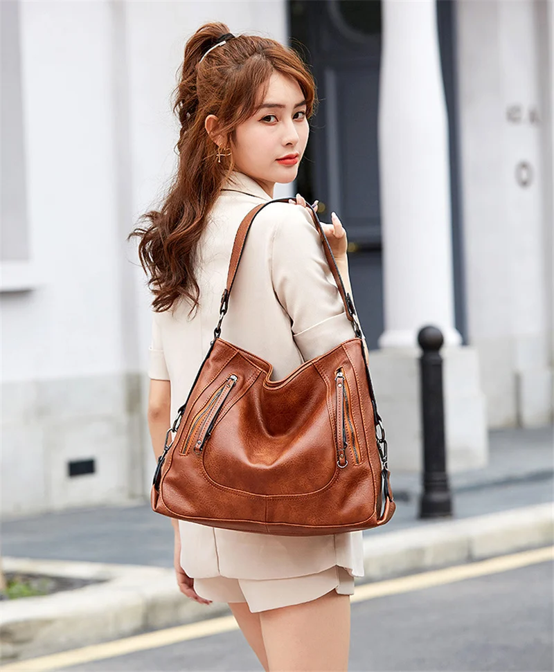 

retro women handbag fashion large capacity shoulder bag lady casual handbag classic tote bag messenger bag