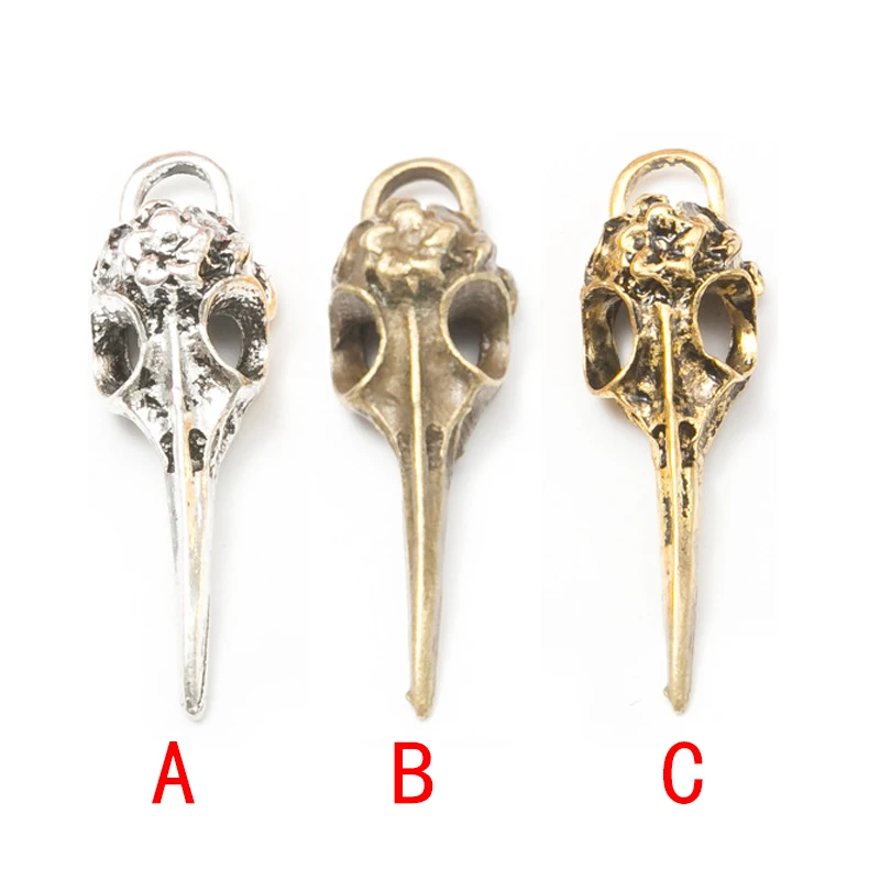 

Vintage Antique Raven Bird Skull Pendant Dangle Earring Witch Gothic Pentagram Drop Earrings Pagan Halloween Gift Wiccan Jewelry