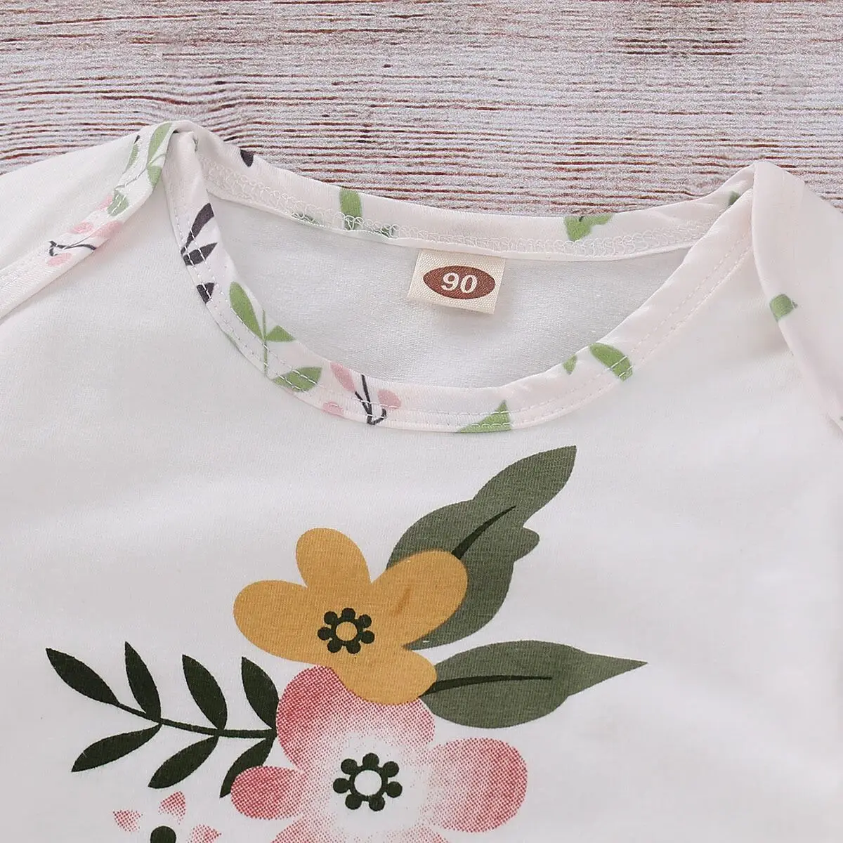 Baby Girls Clothes Long Sleeve Cotton Floral Printed Romper Jumpsuit 1PCS Outfit Kids Clothing for 0-24M | Детская одежда и обувь