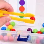 1 компл., новый тип мячей и аксессуары для детского раннего развития по методике Монтессори, детская игрушка, 8 цветов, деревянные мячи, игрушки