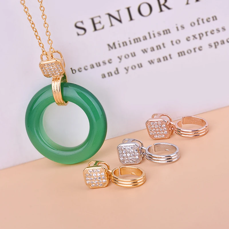 S925 Стерлинговое Серебро инкрустированное цирконом квадратное темпераментное