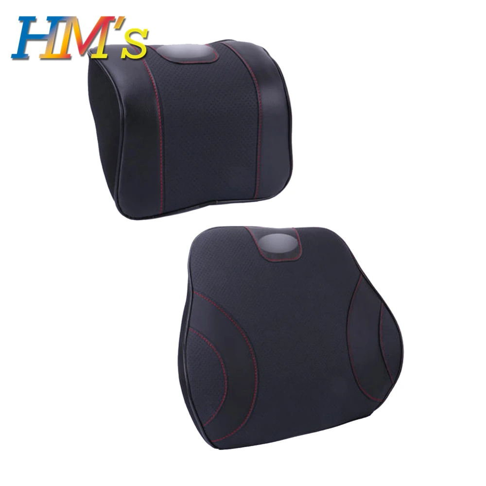 Black Пены памяти для поясницы и шеи подушки сиденья подушки для Mini Countryman R60 F60 для Mini Cooper R56 F56 F55 F60 F54 R55 автомобильные аксессуары - Название цвета: Black