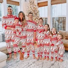 Новинка 2021, семейные рождественские одинаковые пижамы, Рождественская одежда для сна для детей, мамы, дочери, отца, сына, детская Рождественская футболка, одежда