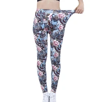 ysdnchi summer style women leggings flower printed leggins workout girl high waist pants sexy new design hot elastic trousers