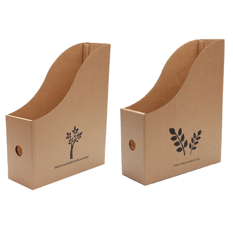 Складная папка для файлов с листьями коробка хранения гофрированной бумаги