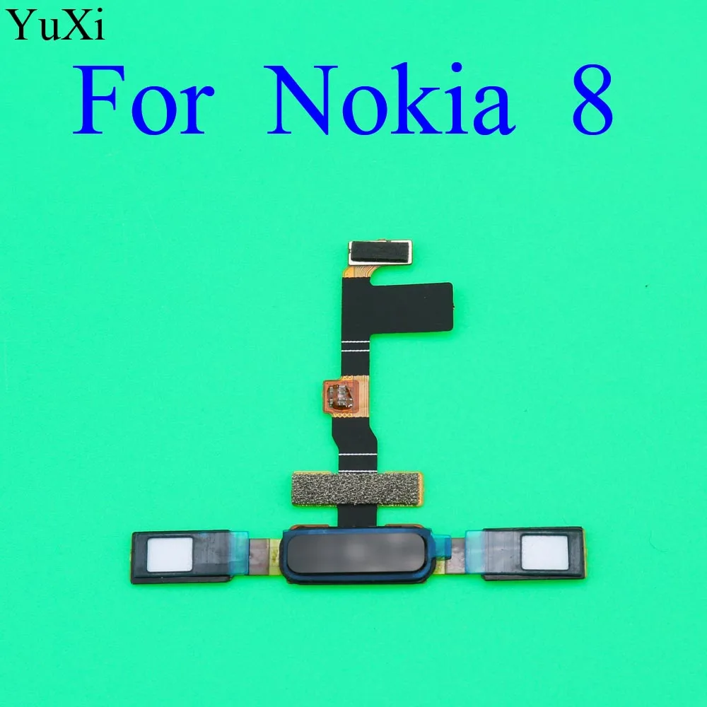 

YuXi Finger Print Sensor for Nokia 8 TA1004 TA1052 TA-1004 TA-1052 Home Button Fingerprint Menu Return Key Sensor Flex Cable
