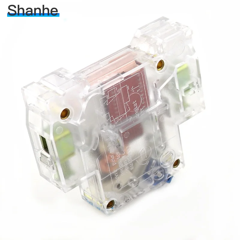 DZ47-63 1P 6A 10A 16A 20A 25A 32A 40A 50A 63A прозрачный мини-выключатель MCB C45