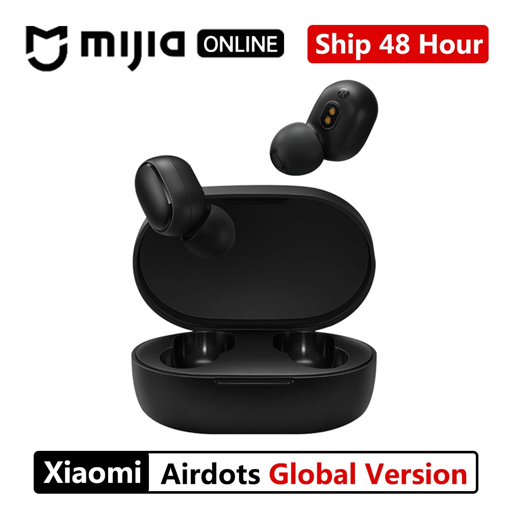 Беспроводные стерео наушники Xiaomi redmi airdots TWS с Bluetooth 5,0, шумоподавление с микрофоном, гарнитура, управление ии