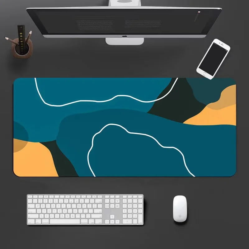 

Large Gaming Mouse Pad Computer Gamer Mouse Pad Natural Rubber No-slip Mouse Big Pad PC Laptop Locking Edge Keyboards Desk Mats