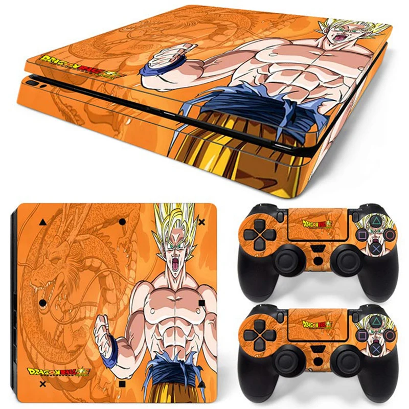 Популярная защитная оболочка в стиле аниме для тонкой консоли Sony PS4 и 2 шт. наклеек