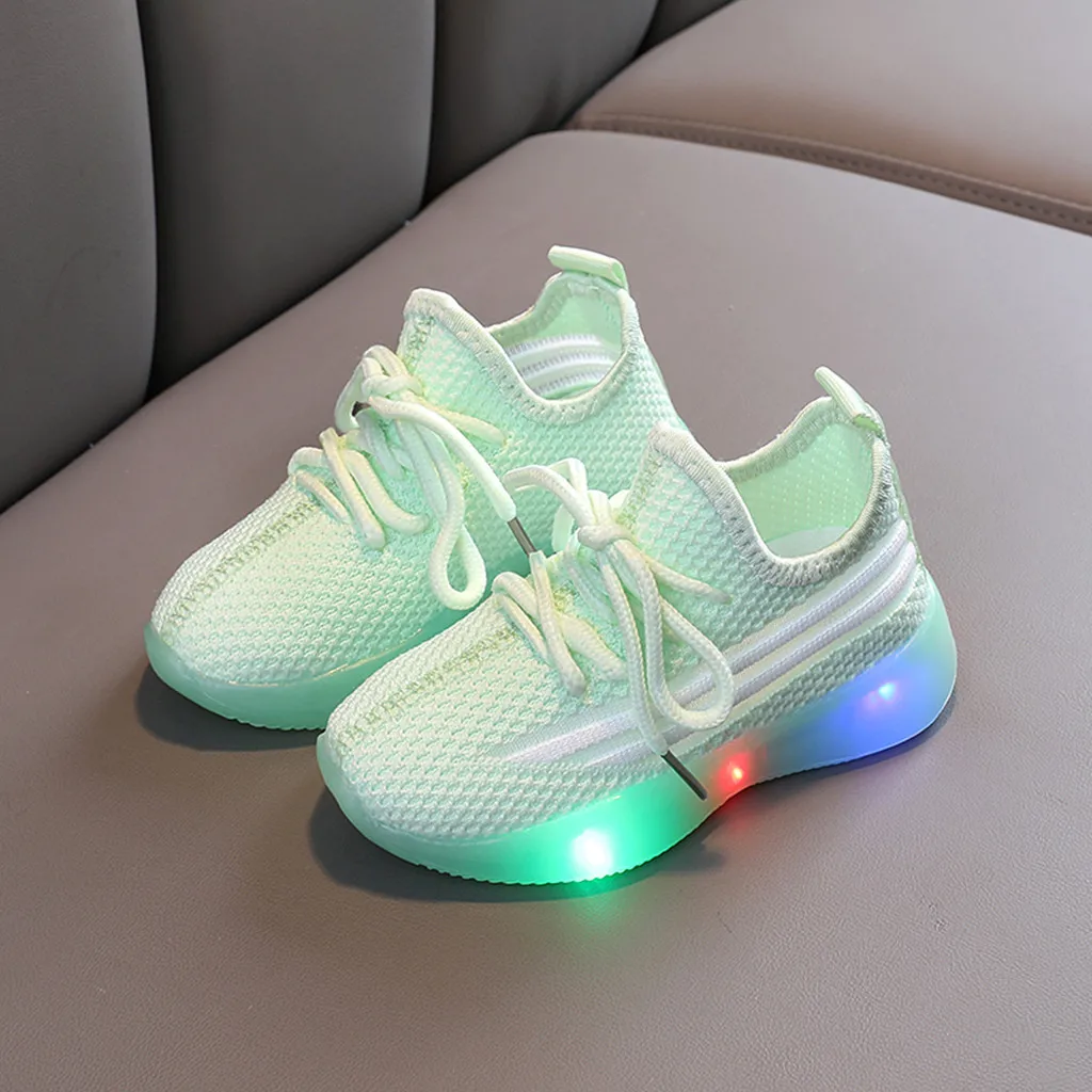 

Children Shoes Kids Baby Girls Boys Sneakers Stretch Led Light Luminous Sport Shoes Kids Sneakers Outdoor Run Boys Girls Shoes