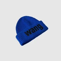 designer thickened warm knitted hats for men and women fall and winter net red wang woolen hats womens ear protection cold hats