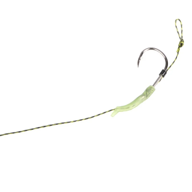 New 5Pcs/Set Carp Fishing Hook Link Ready Made Hair Combi Rig Teflon Tied | Спорт и развлечения