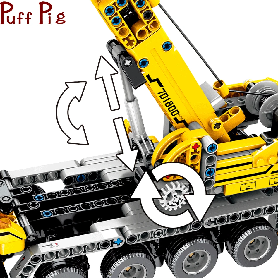 665 шт. DIY деревянные головоломки инженерных подъемного крана строительные блоки