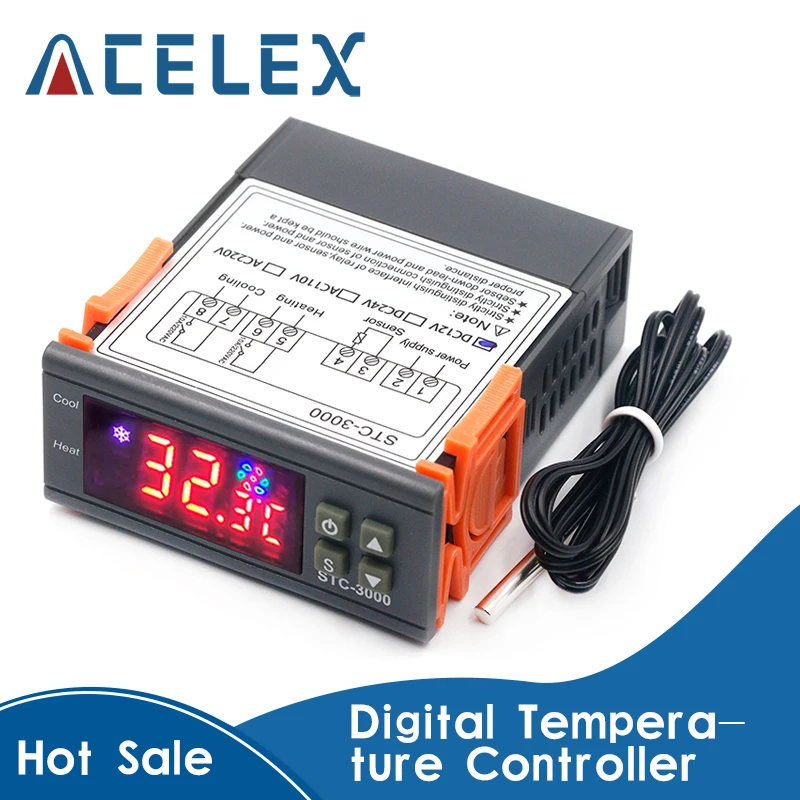Цифровой Температура контроллер термостат терморегулятор для инкубатора РЕЛЕ