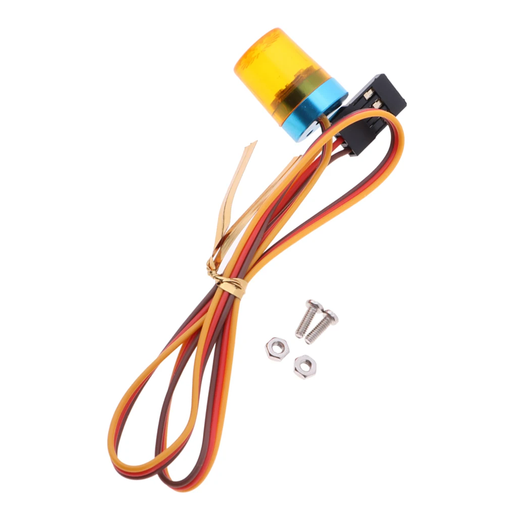 

Пластмассовый предупреждающий светильник с дистанционным управлением для автомобиля, полицейский фонарь, оранжевый для 1:10 модели автомоб...