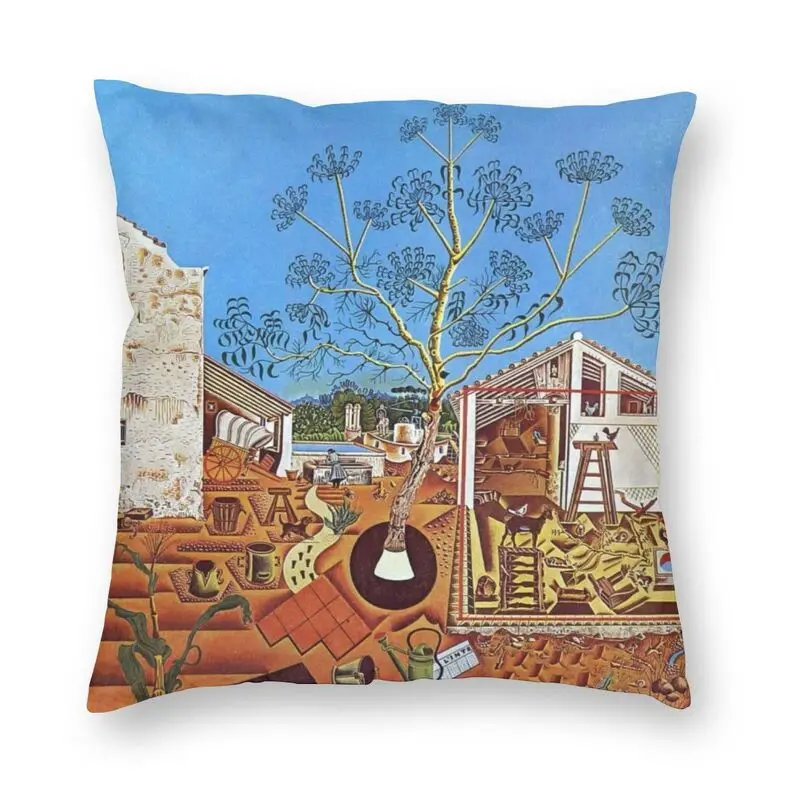 

The Farm By Joan Miro Cushion Cover 40x40cm Decoration 3D Print Abstract Art Throw Pillow Case for Sofa Two Side