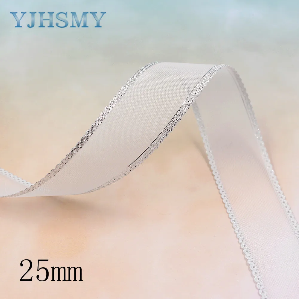YJHSMY L 20325 184 5 ярдов 25 мм Двусторонняя бронзовая прозрачная пряжа плетение