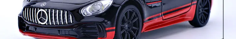 Zhenwei литьевая модель декоративные подарки украшение Mercedes-Benz спортивный автомобиль AMG GT-R модель автомобиля 1:32 имитационный звуковой светильник