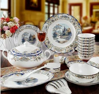 guci tableware glaze jingdezhen 56 pieces bone china tableware sets edinburgh wedding gifts housewarming glaze