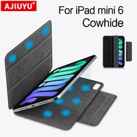 cowhide leather case for ipad mini 6 8 3 2021 6th gen mini6 ultra thin smart magnetic cover shell genuine leather sleep wake up