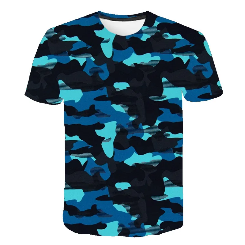 

Red gray green camouflage clothing 3d printed T-shirt men and women short-sleeved T-shirt fashion breathable T-shirt size XS-6XL