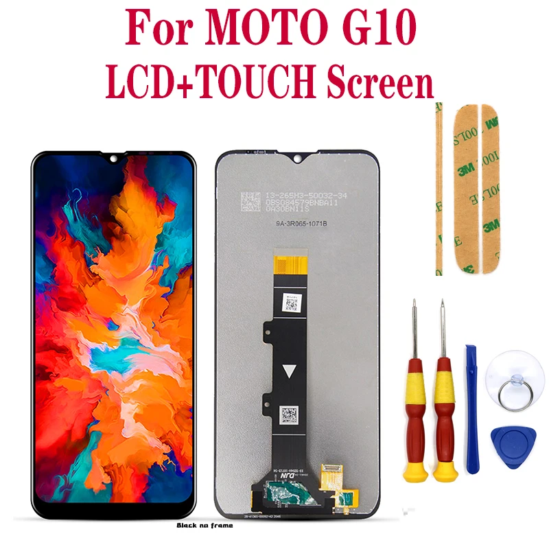 

Для Motorola Moto G10 XT2127-2 Полный ЖК-дисплей сенсорный экран дигитайзер в сборе с заменой рамки