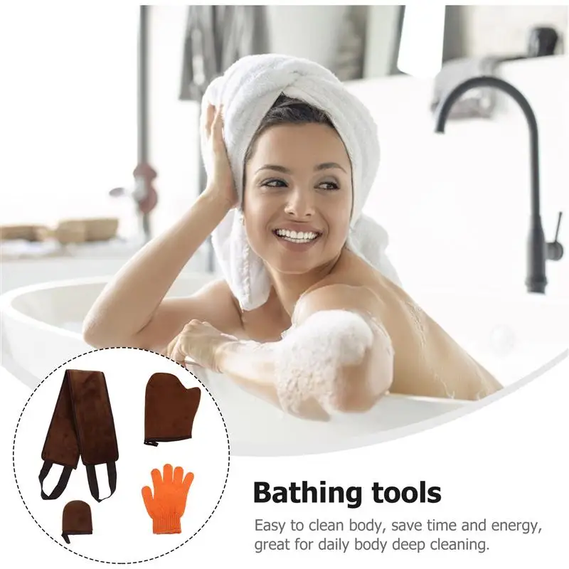 

4Pcs Self Tanning Mitt Durable Tanning Glove Useful Mitt Applicator for Lotions