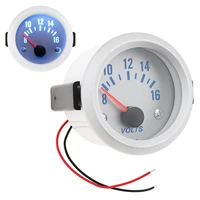dc 12v 2 52mm 8 16v 0 3a voltage gauge blue light voltage meter gauge voltmeter car styling accessories for auto car