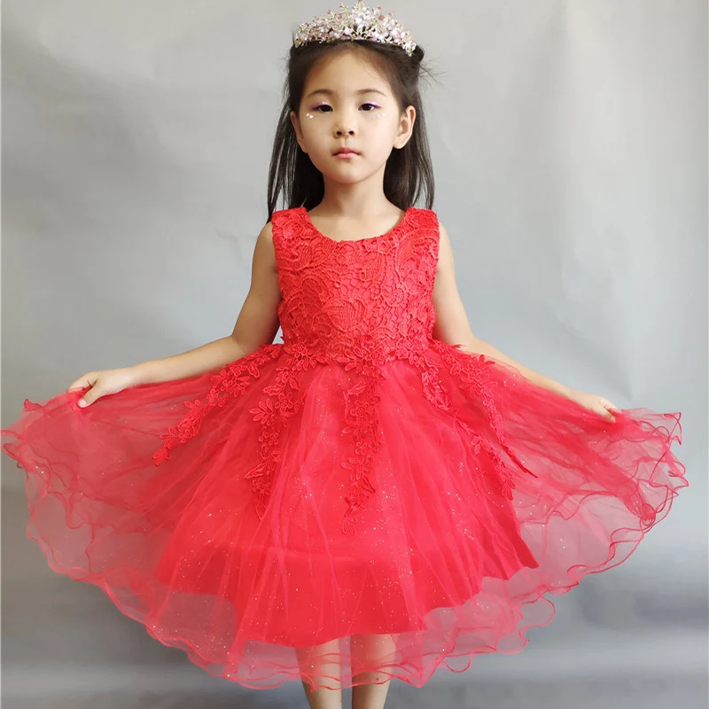 Для маленьких девочек платье для девочки преддошкольного возраста Вечерние