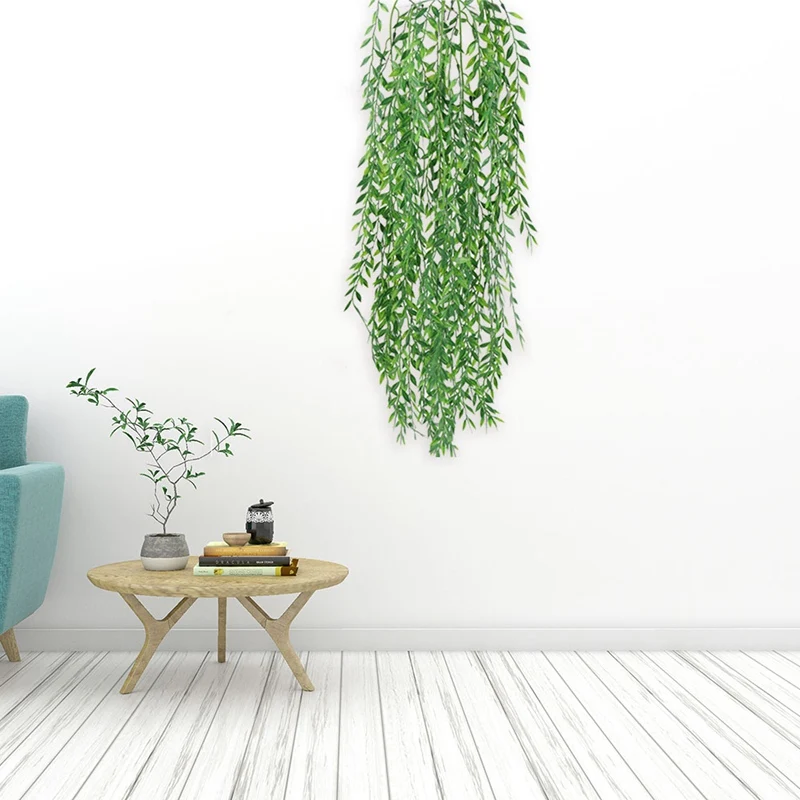 

1pcs 94cm Green Hanging Plant Artificial Plant Willow Wall Home Decoration Balcony Decoration Flower Basket Accessories