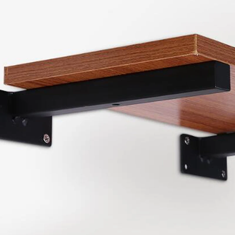 

Triangle Wall Bracket Wooden Metal Straight Bracket Fixed Tray Shelf Wall Shelf For Microwave Hardware Accessories