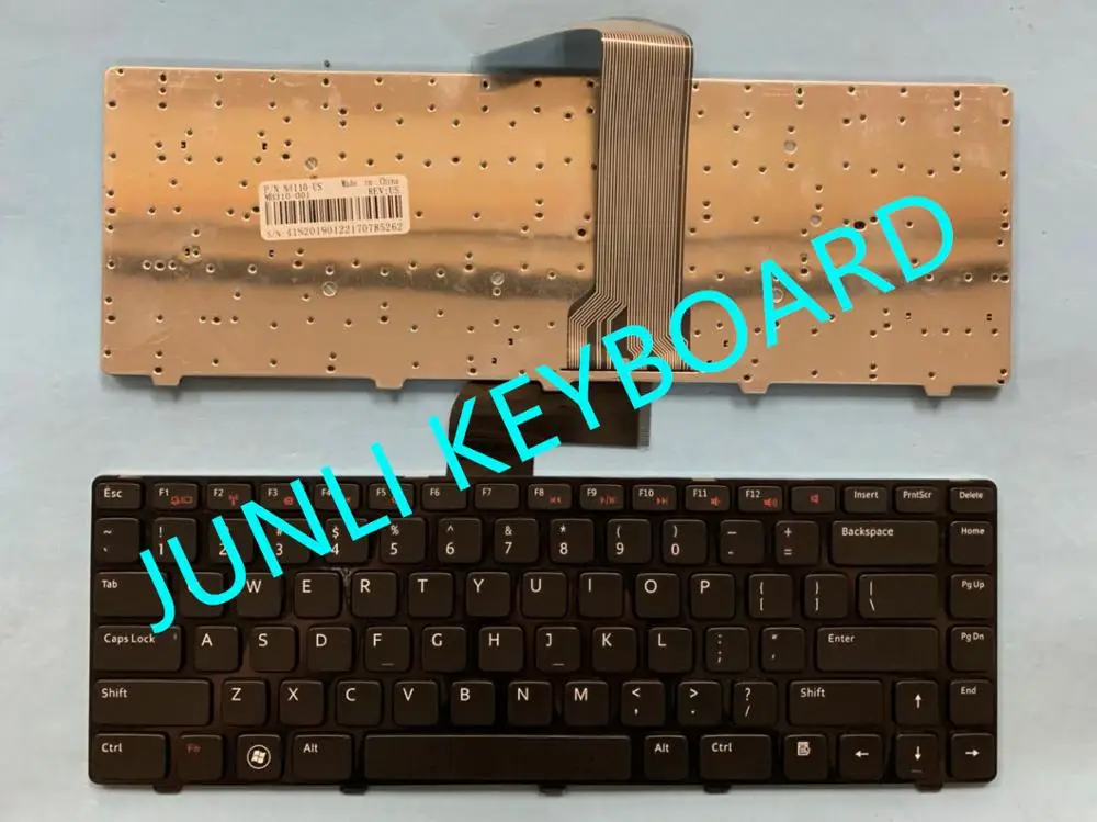 JUNLI клавиатура для Dell Inspiron N4110 M5040 M5050 N5040 N5050 L502 X38K3 US черная | Компьютеры и офис